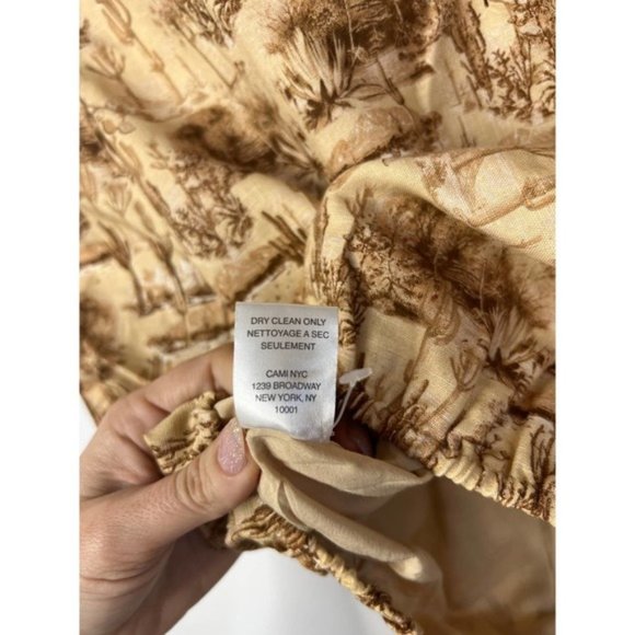 Cami NYC Flor Crop Versatile Puff Sleeve Blouse Top Women's Dessert Size: M NWT - Picture 10 of 11